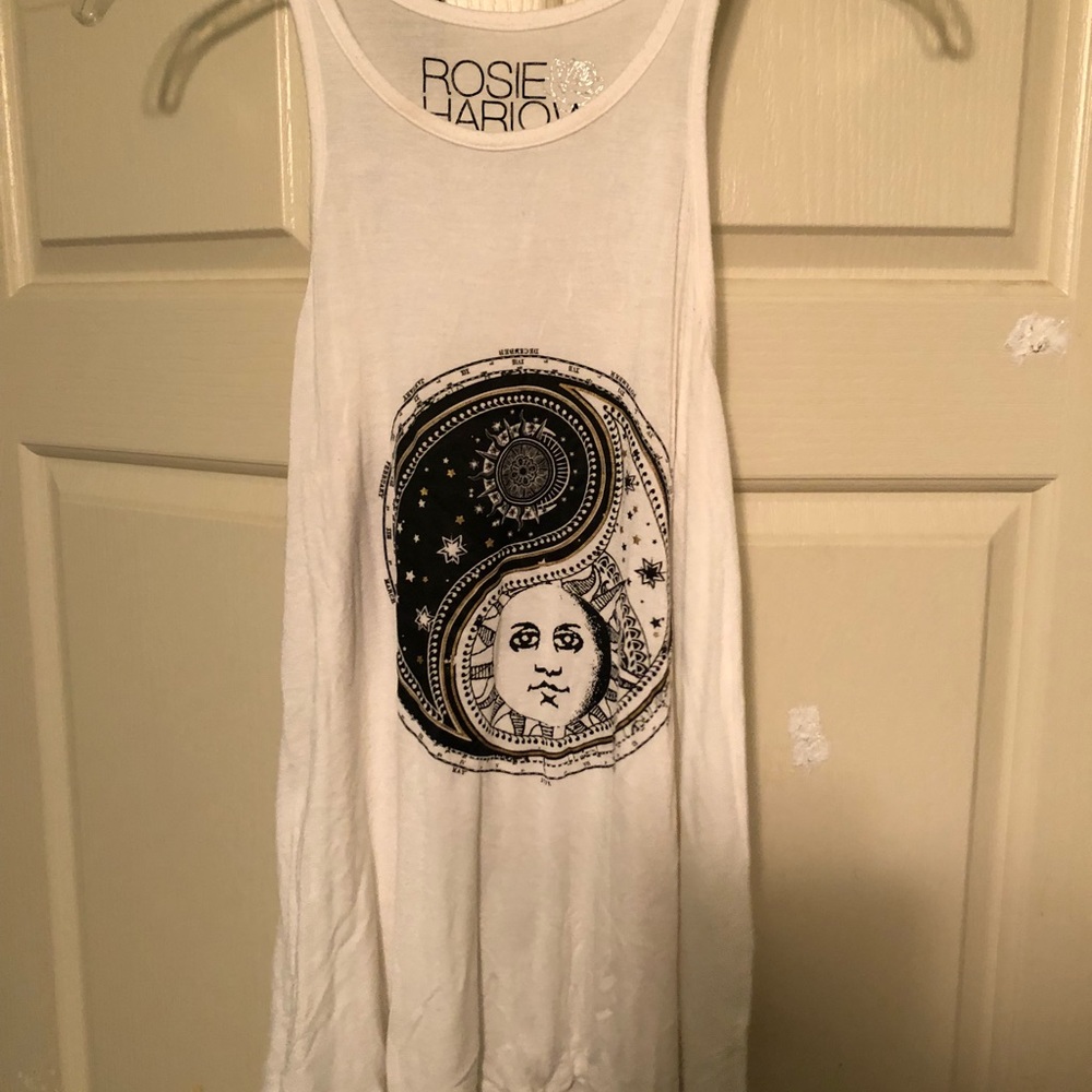 White razor back tank